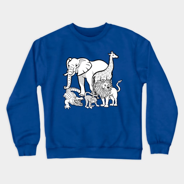 Zoo Animals (Africa) Crewneck Sweatshirt by isstgeschichte